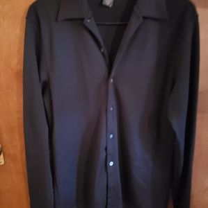 Black button down shirt